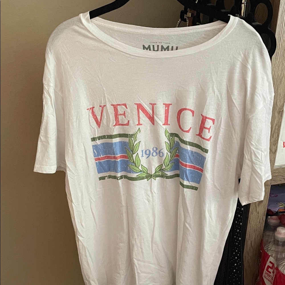 Show Me Your MuMu White Venice Graphic Tee
